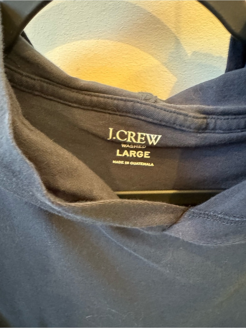 J. Crew Navy Washed Crewneck Tee